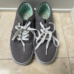 Women's Vans Authentic Sneaker Shoe, Size 8.5, runs large, Pewter/Blue Grey